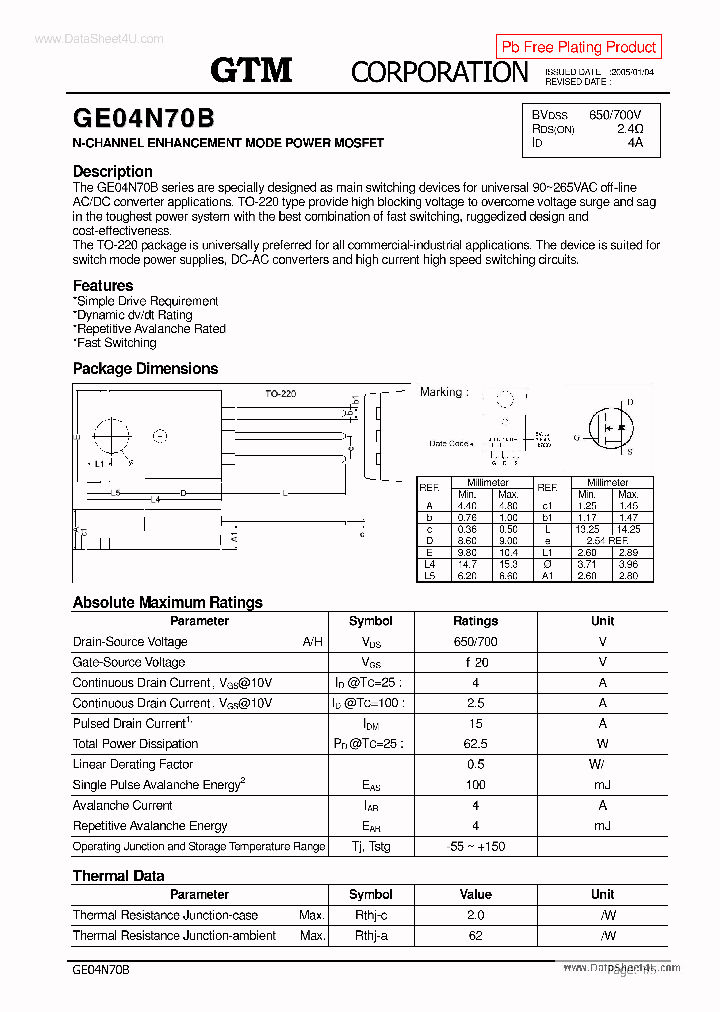 GE04N70B_145136.PDF Datasheet