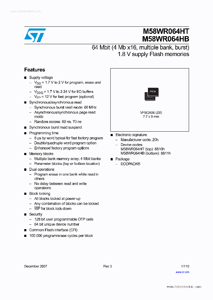 M58WR064HB_145863.PDF Datasheet
