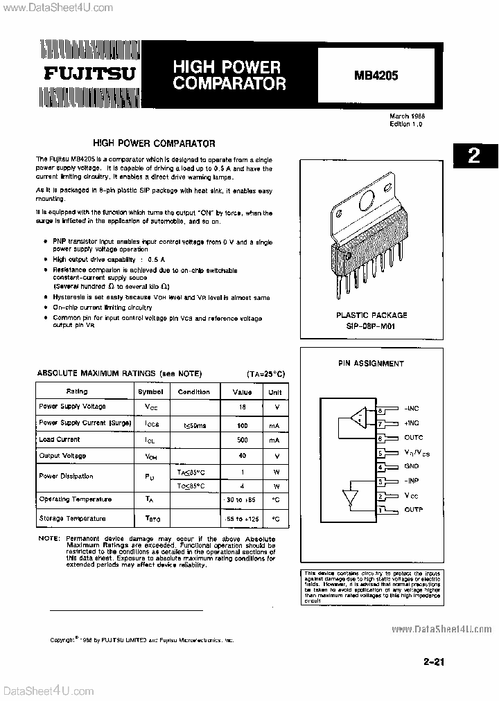 MB4205_146624.PDF Datasheet