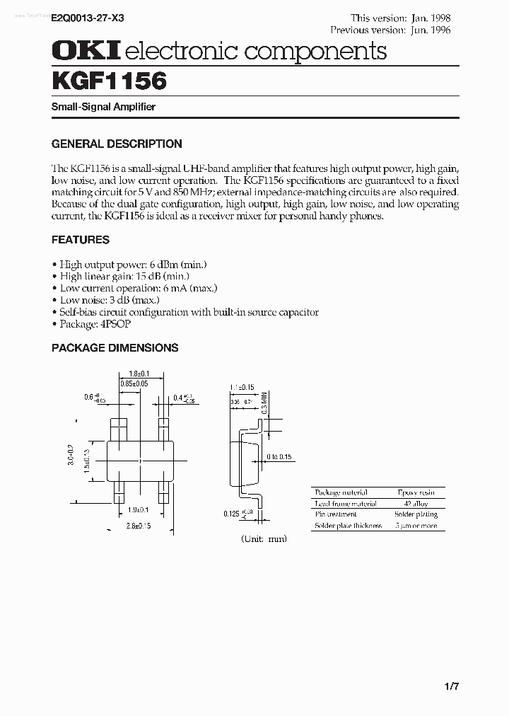KGF1156_148988.PDF Datasheet