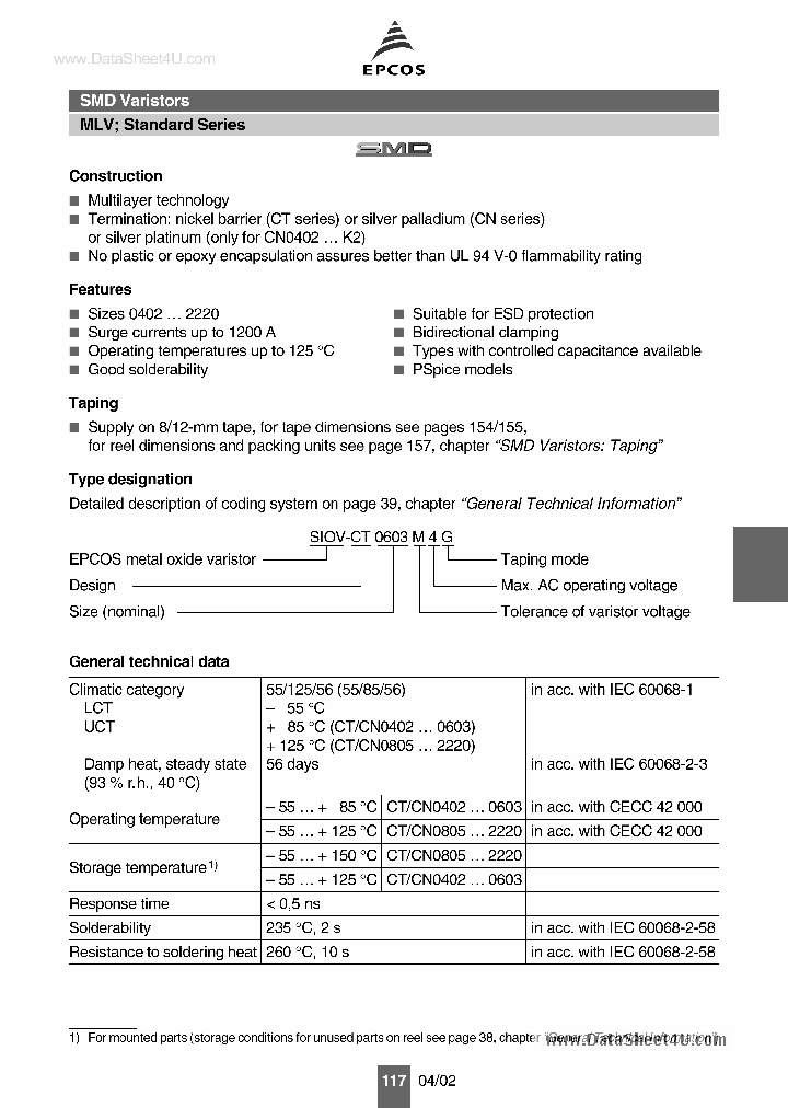 B72500TXXXX_150104.PDF Datasheet