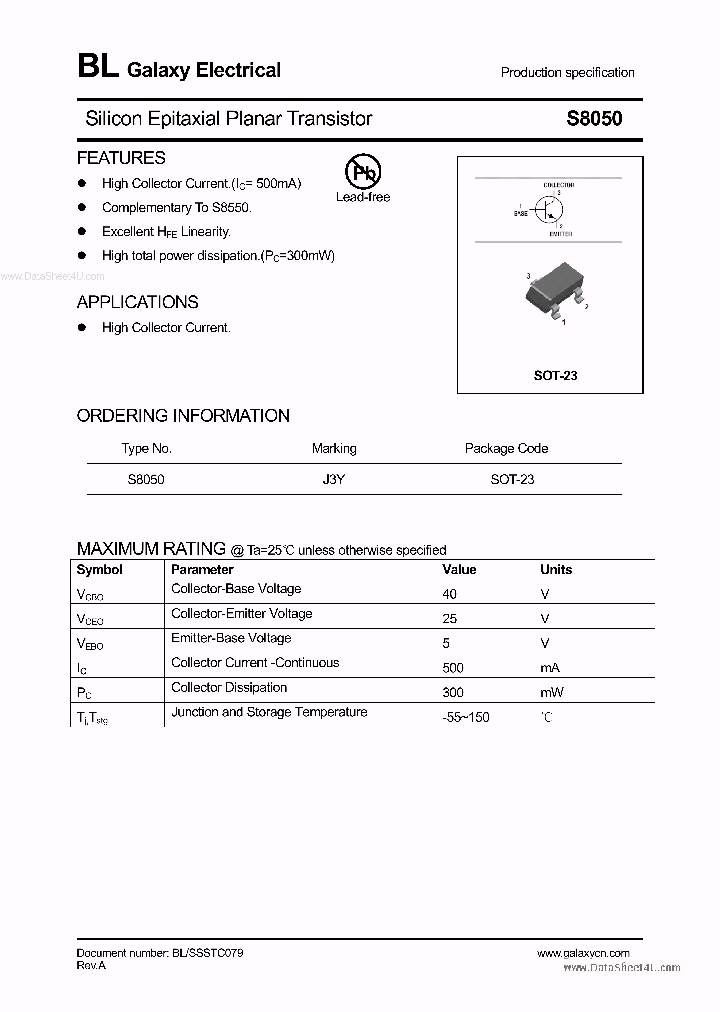 S8050_150376.PDF Datasheet