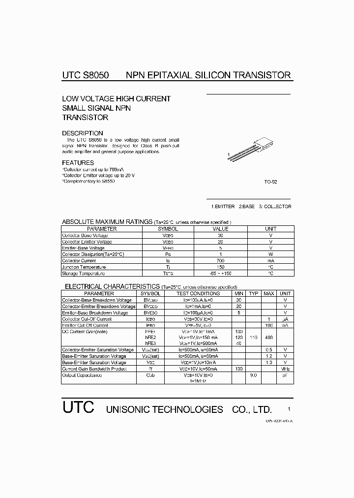 S8050_150375.PDF Datasheet