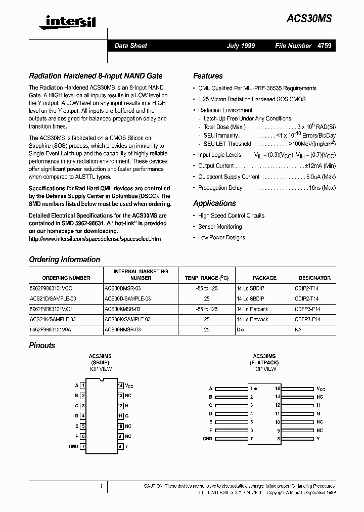 5962F9863101VXC_154699.PDF Datasheet