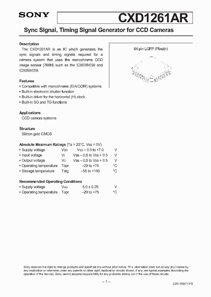 CXD1261_151459.PDF Datasheet
