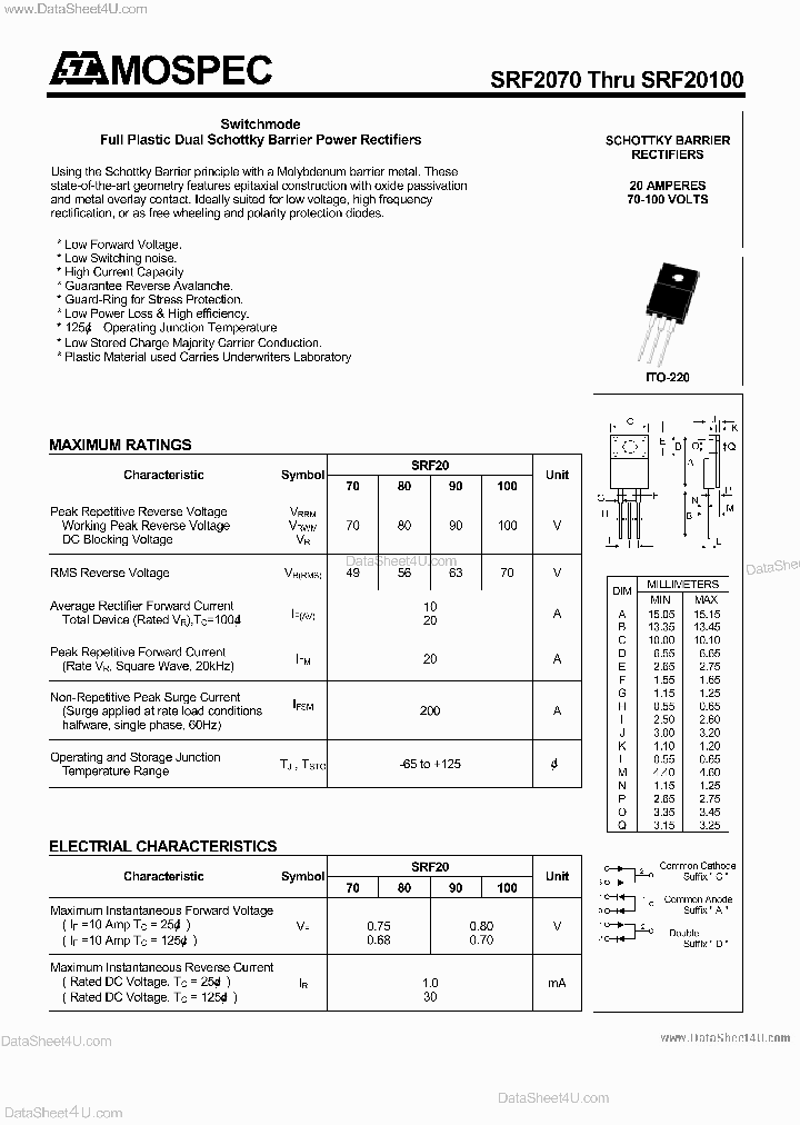 SRF20100_152229.PDF Datasheet