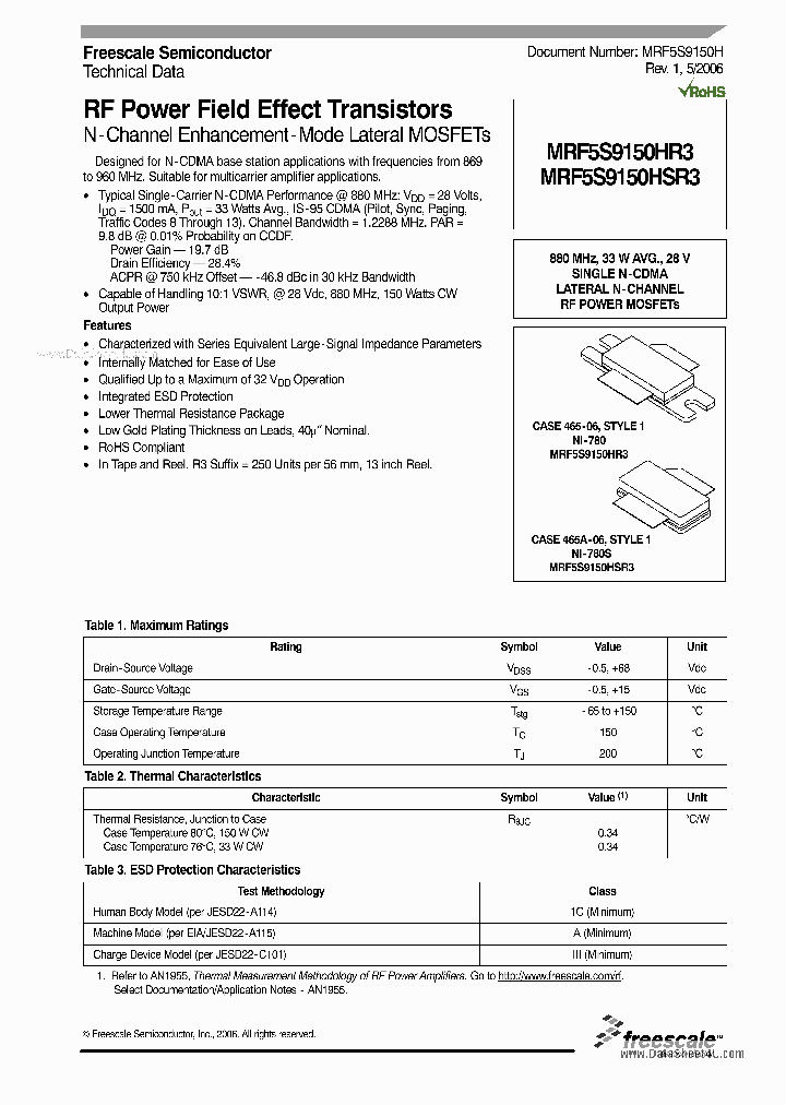 MRF5S9150HR3_151640.PDF Datasheet