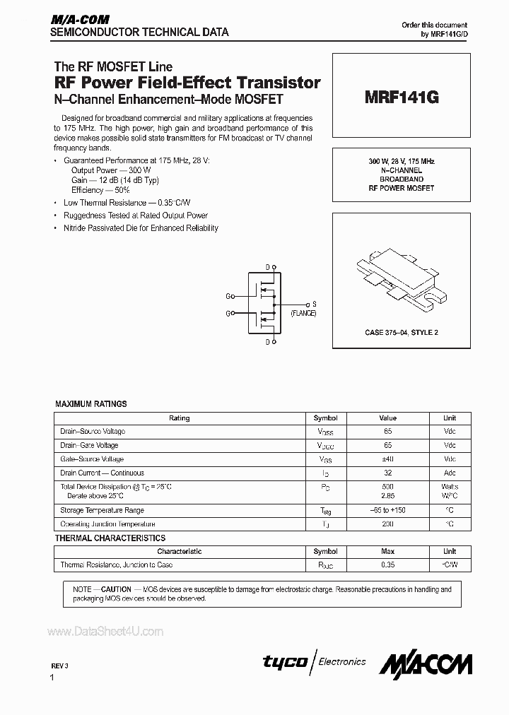 MRF141G_152805.PDF Datasheet