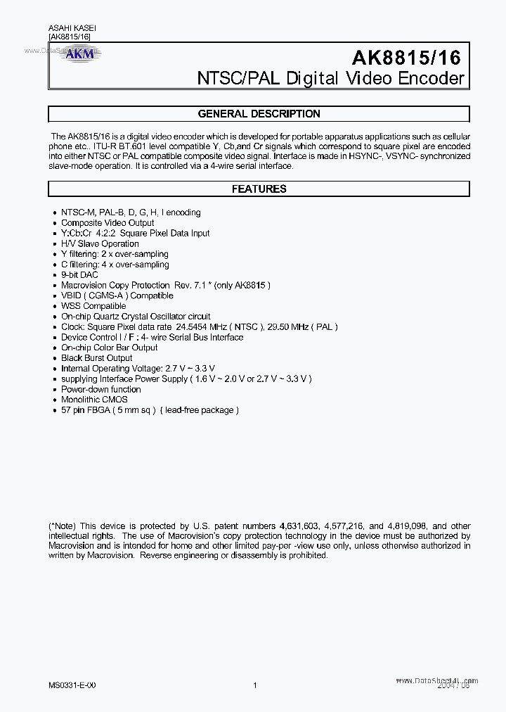 AK8815_153849.PDF Datasheet