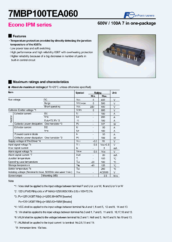 7MBP100TEA060_153962.PDF Datasheet