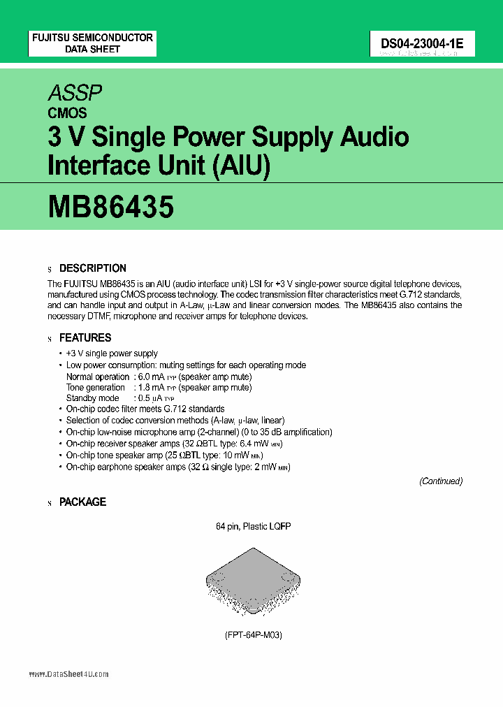 MB86435_154865.PDF Datasheet