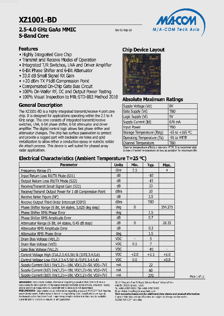 XZ1001-BD_154911.PDF Datasheet
