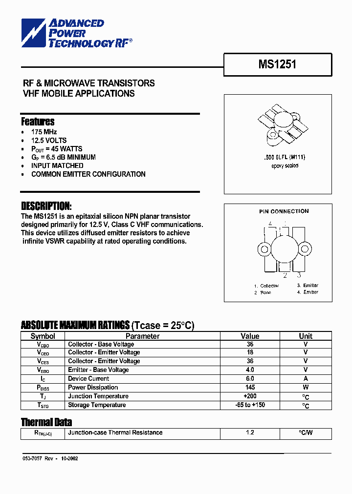 MS1251_159913.PDF Datasheet