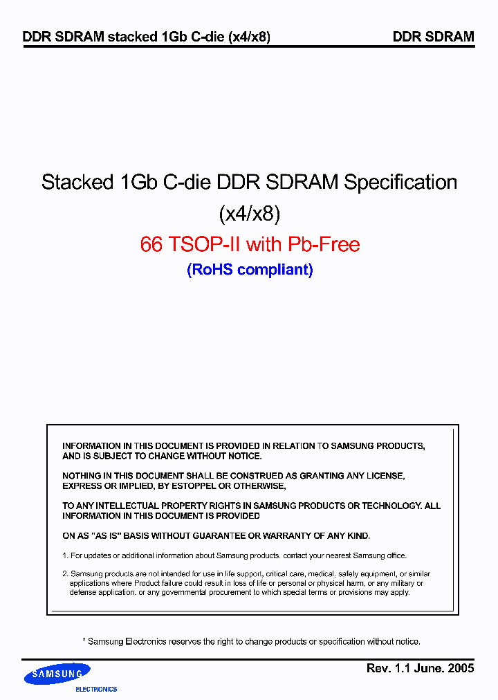 K4H1G0638C-UCLA2_162703.PDF Datasheet
