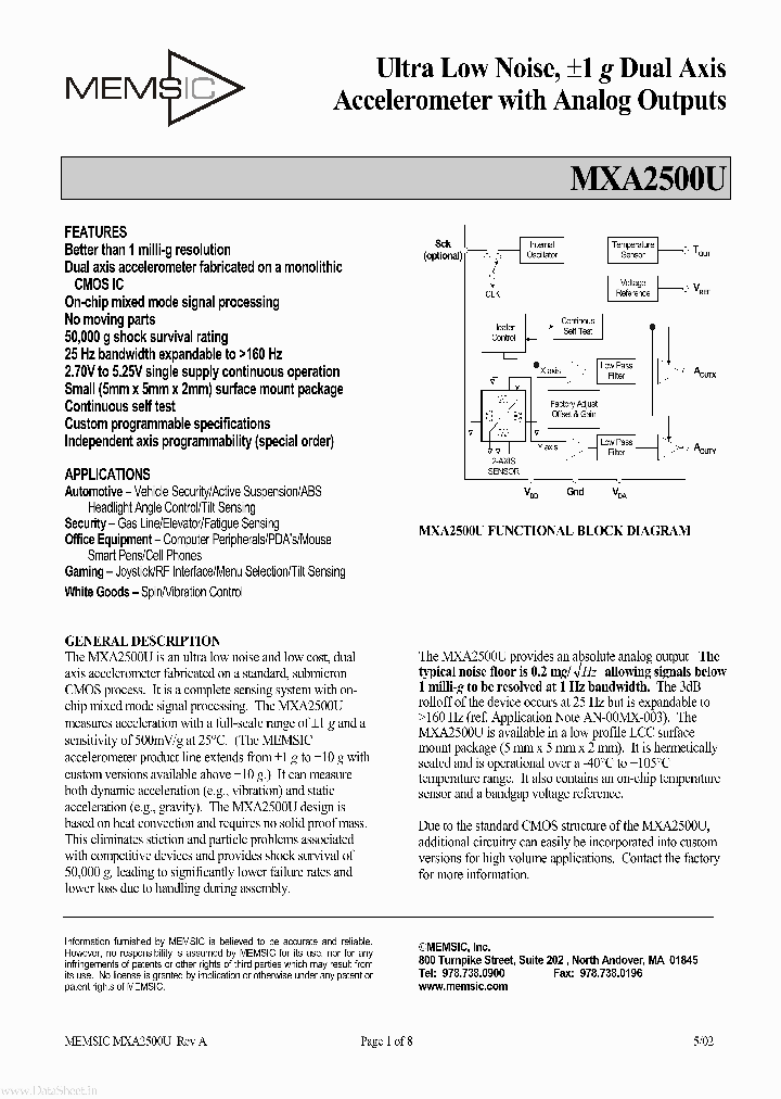 MXA2500U_154478.PDF Datasheet