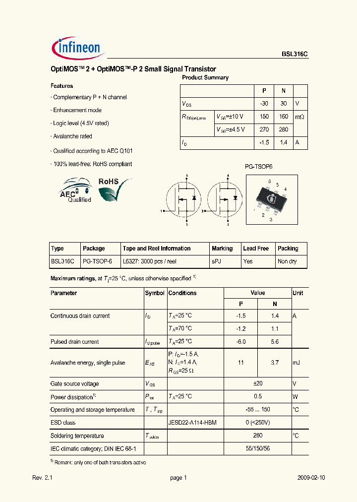 BSL316C_163007.PDF Datasheet
