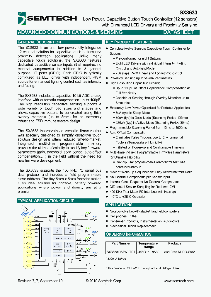 SX8633I05AWLTRT1_167047.PDF Datasheet