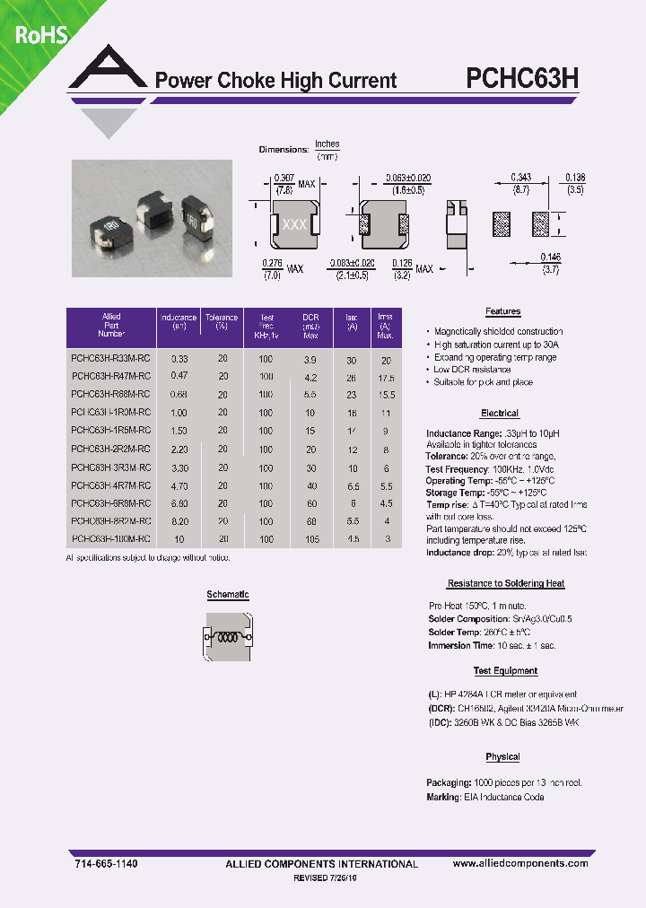 PCHC63H-8R2M-RC_167749.PDF Datasheet