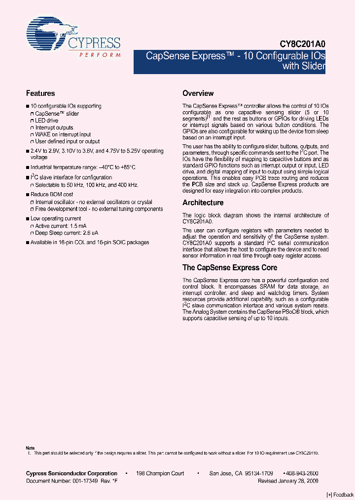 CY8C201A0-SX2I_171726.PDF Datasheet