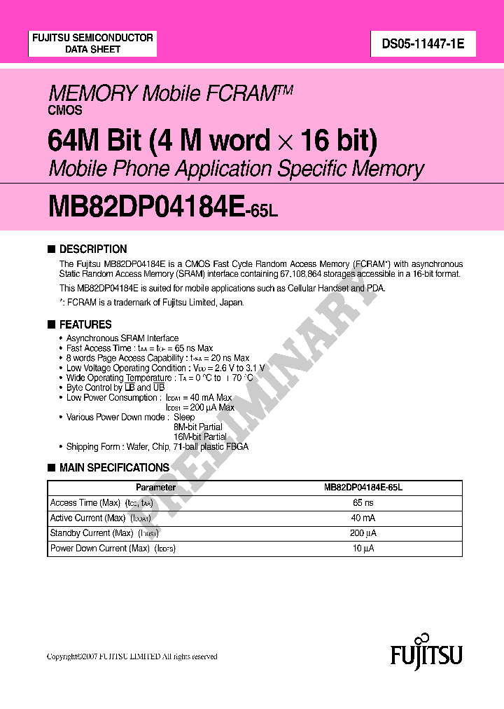 MB82DP04184E-65LTBG_172208.PDF Datasheet