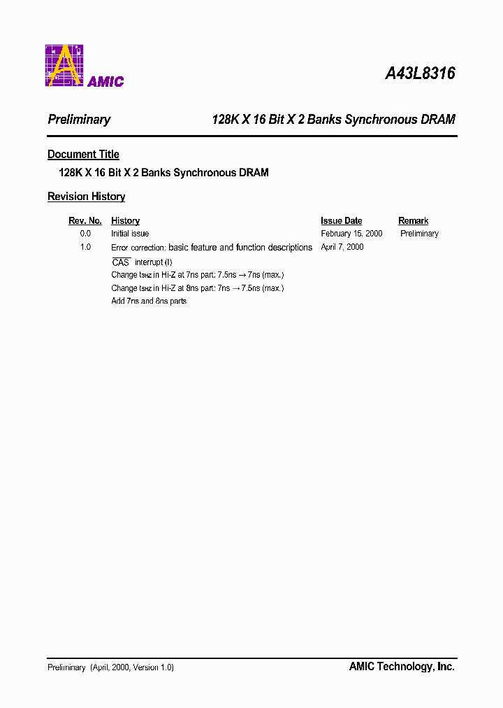 A43L8316V-10_164493.PDF Datasheet