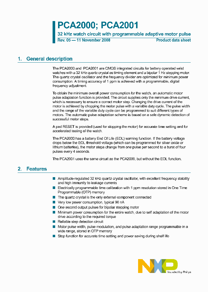 PCA2001CX85_170781.PDF Datasheet