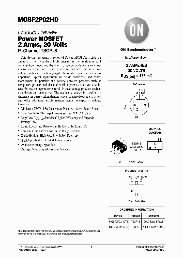 MGSF2P02HD-D_168357.PDF Datasheet