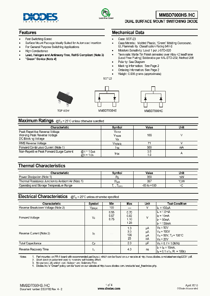 MMBD7000HC-7-F_159753.PDF Datasheet