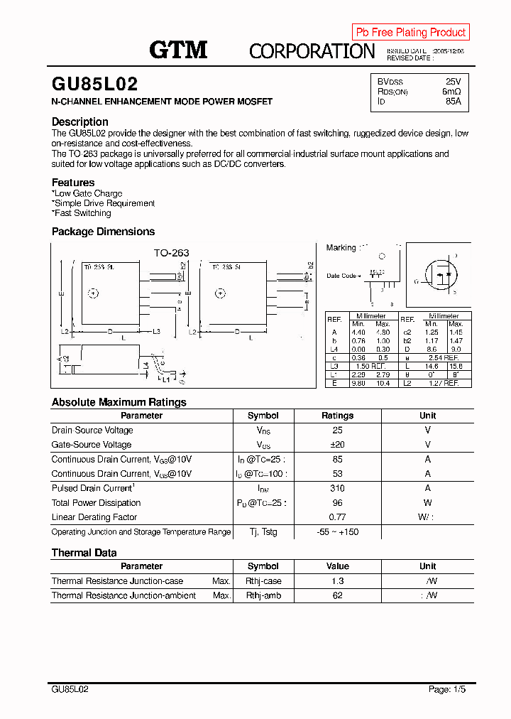 GU85L02_190038.PDF Datasheet