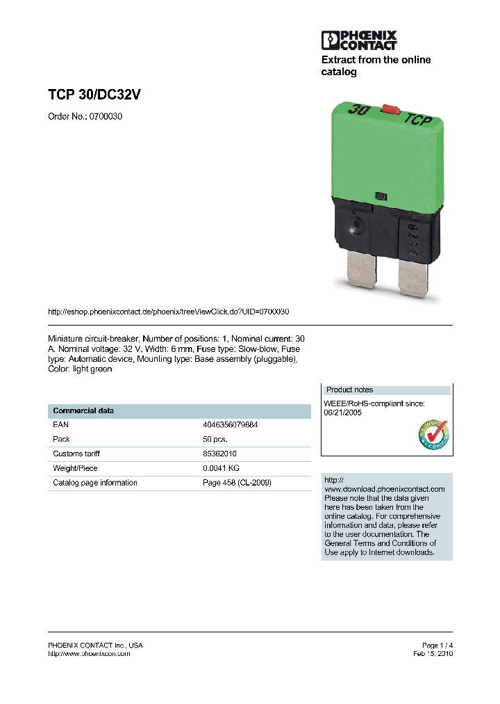 0700030_189830.PDF Datasheet