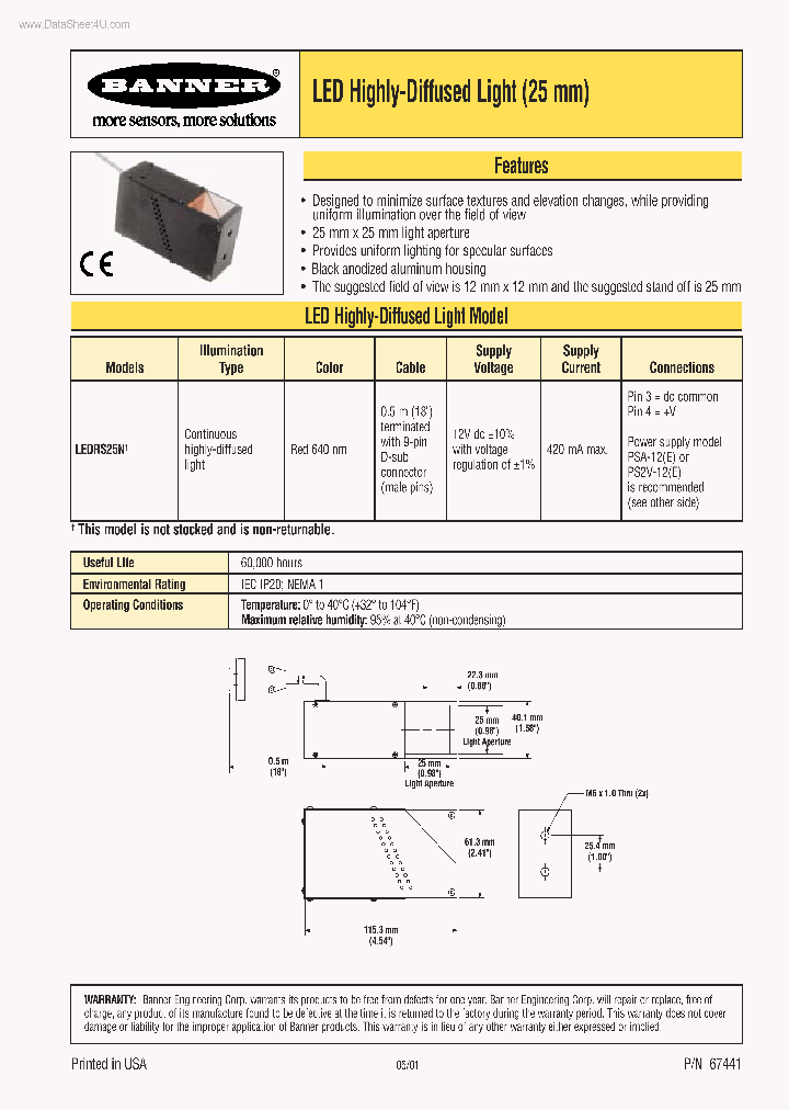 LEDRS25N_155766.PDF Datasheet