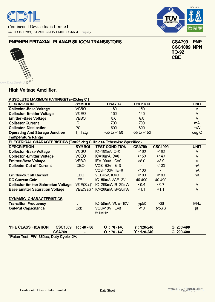 CSC1009_155802.PDF Datasheet