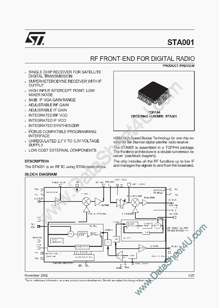 STA001_156754.PDF Datasheet