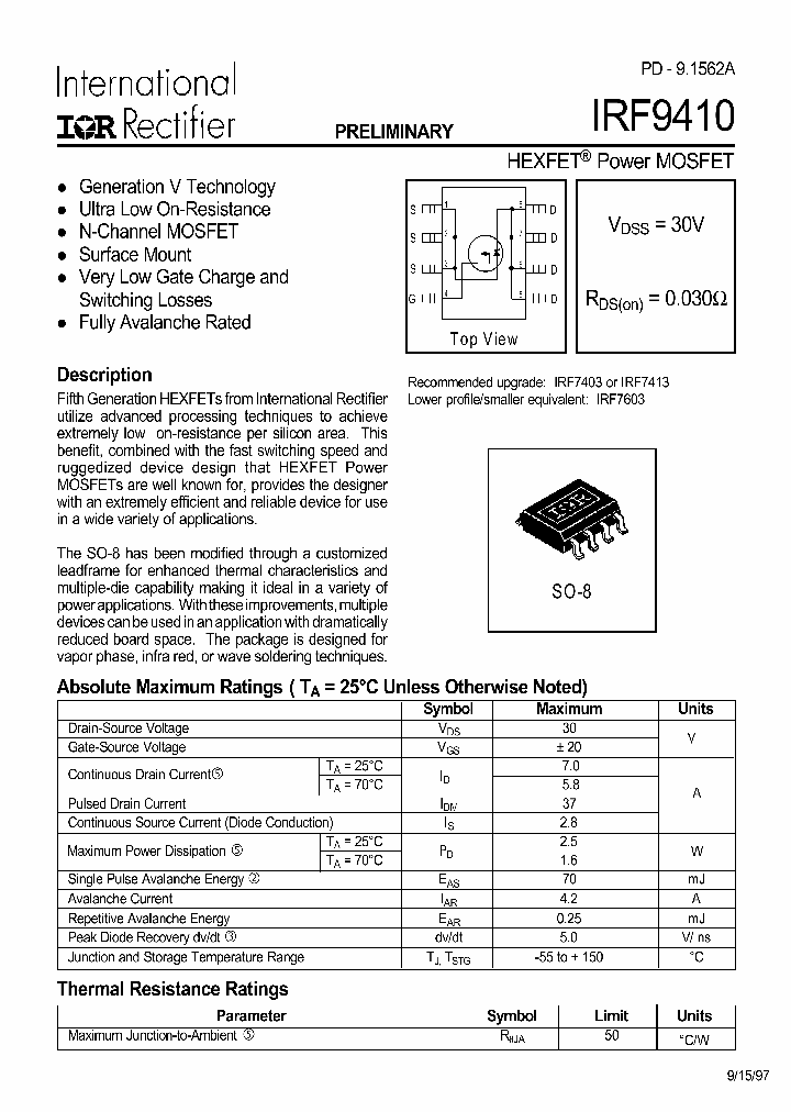 IRF9410_157056.PDF Datasheet