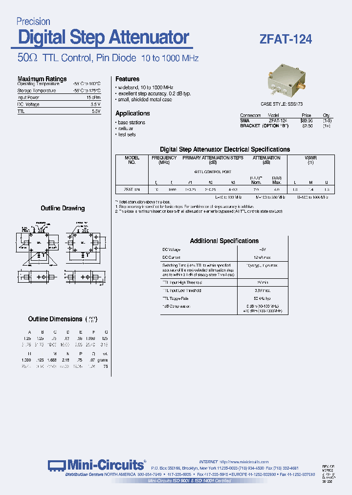 ZFAT-124_191062.PDF Datasheet