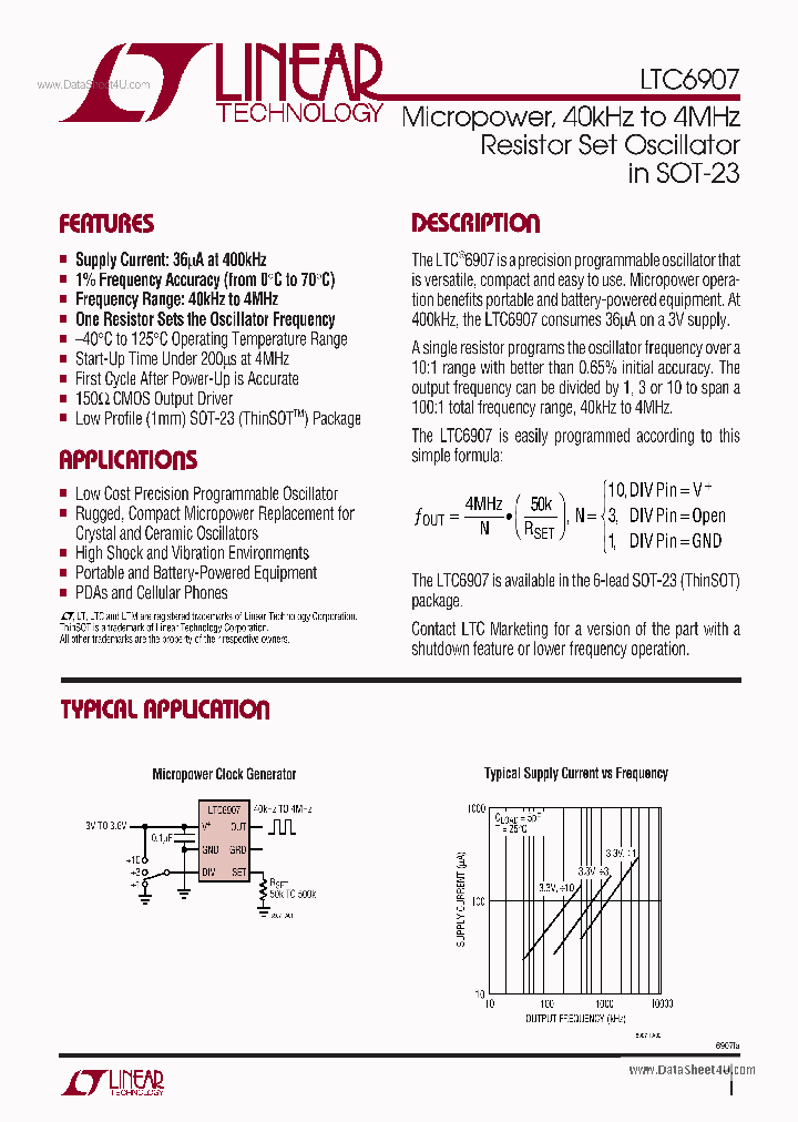 LTC6907_158657.PDF Datasheet
