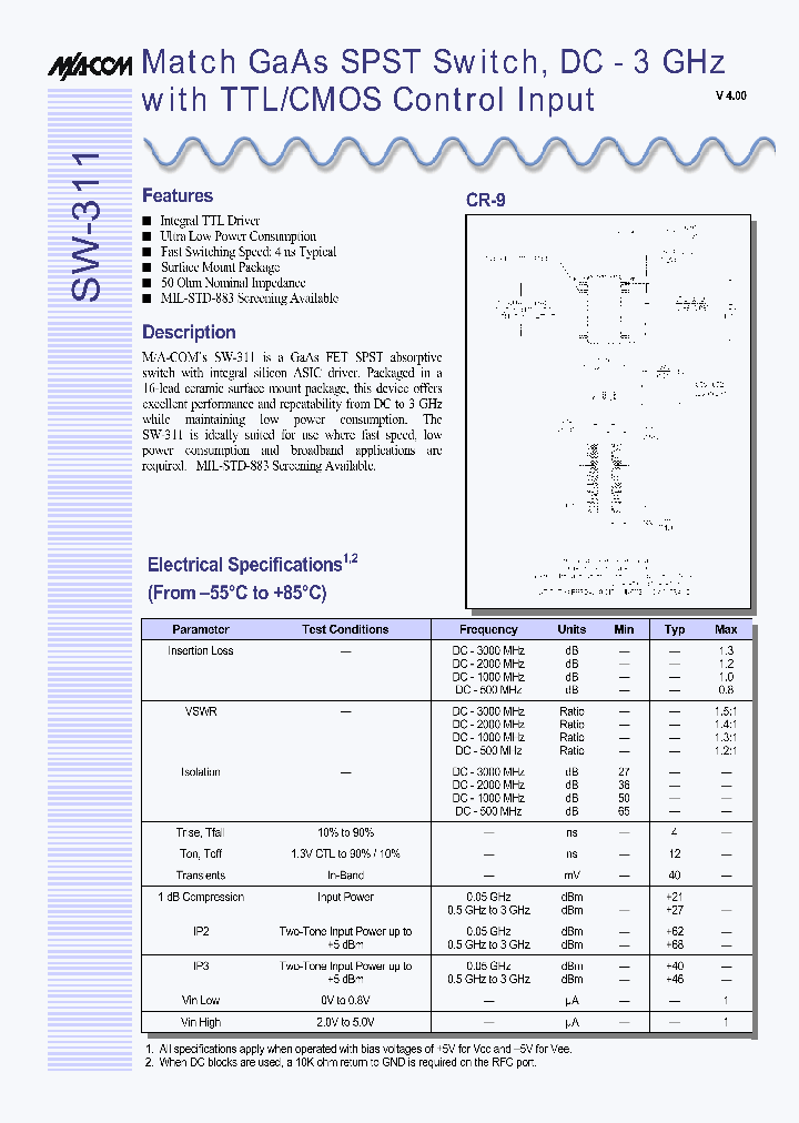 SW-311PIN_171335.PDF Datasheet
