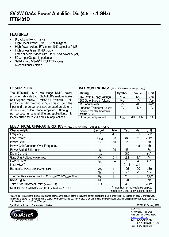 ITT6401D_195742.PDF Datasheet