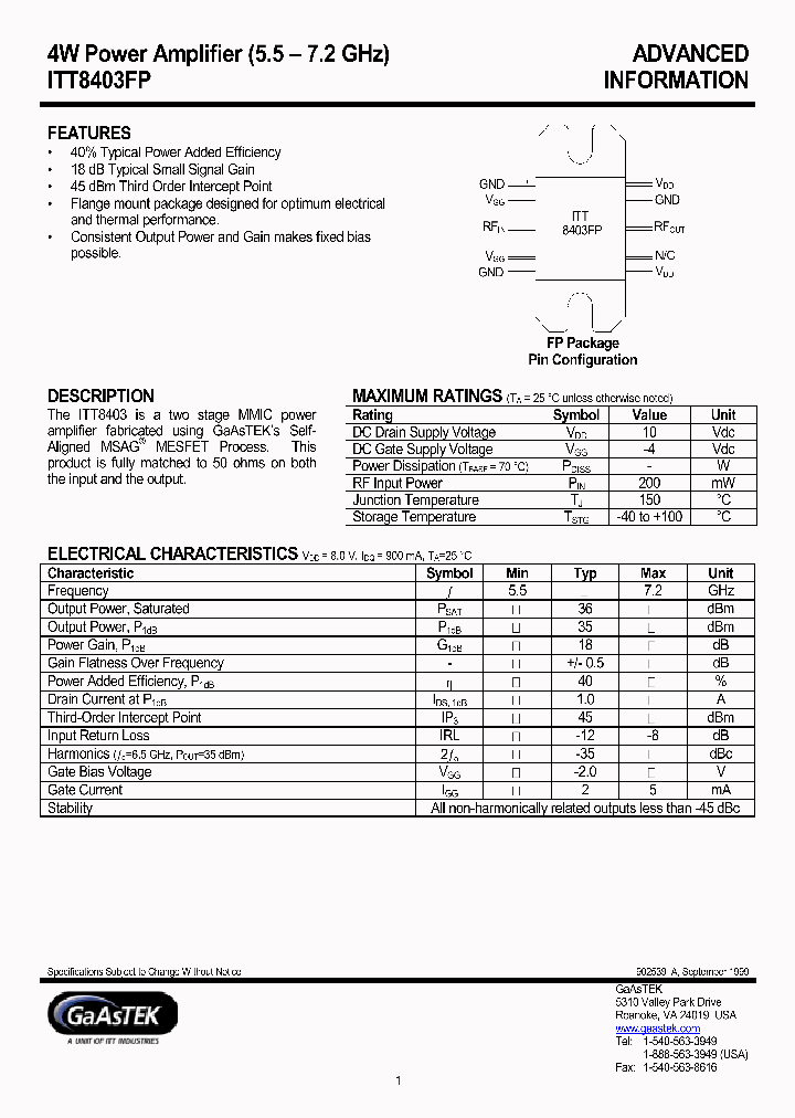 ITT8403FP_195746.PDF Datasheet