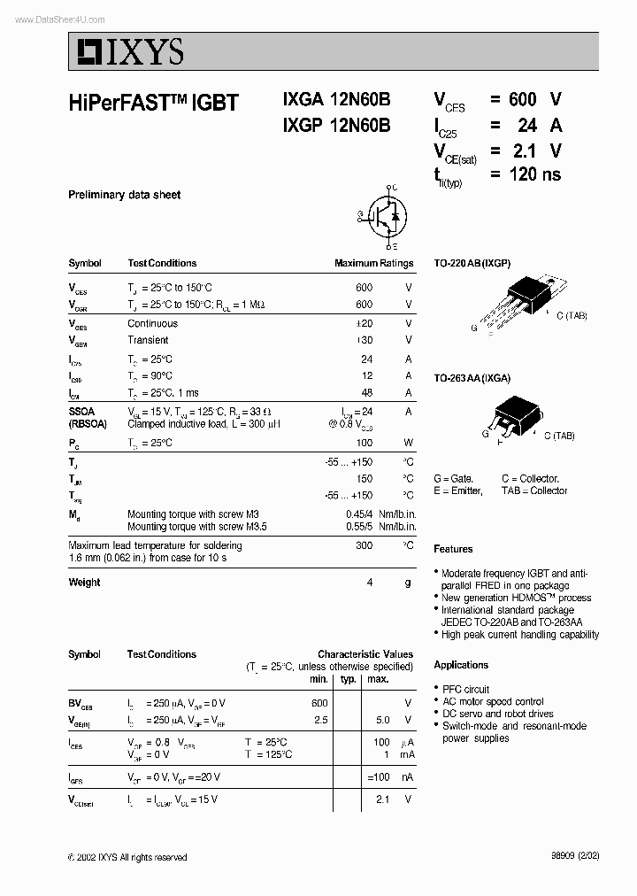 IXGA12N60B_159346.PDF Datasheet