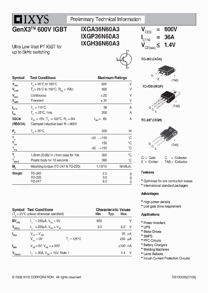 IXGA36N60A3_159365.PDF Datasheet
