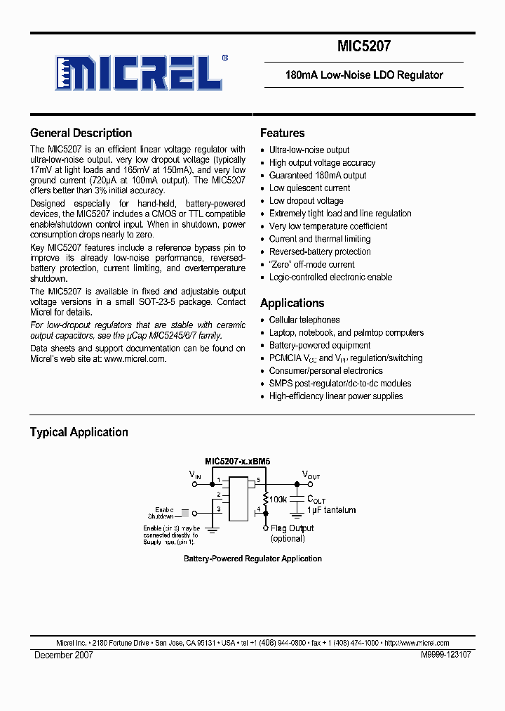 MIC5207-29YM5_191268.PDF Datasheet