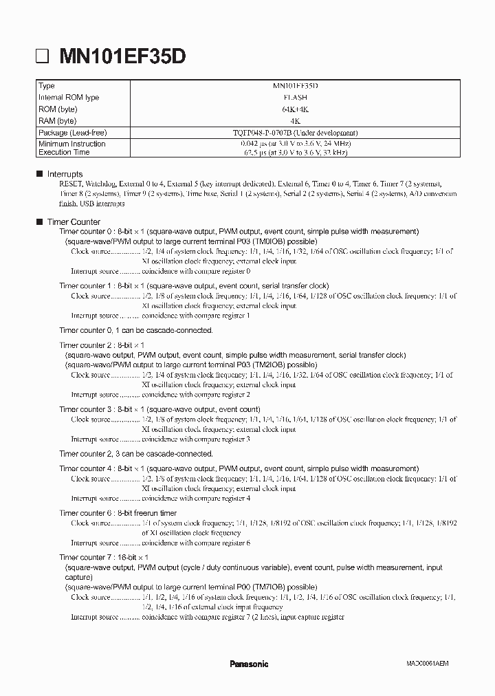 MN101EF35D_195777.PDF Datasheet