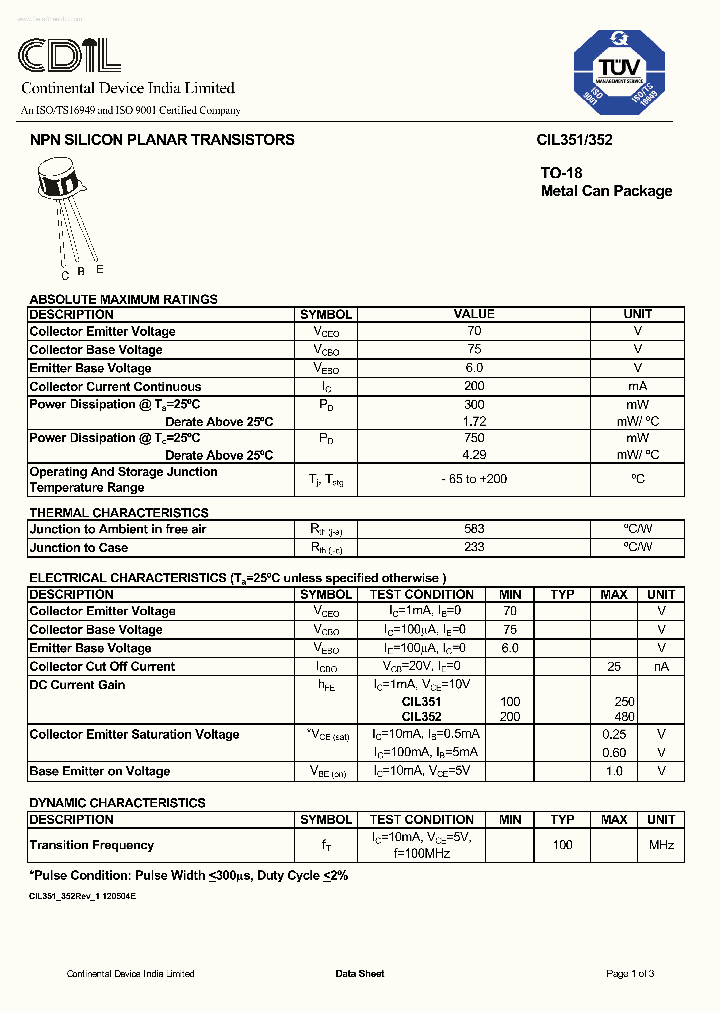 CIL351_163351.PDF Datasheet