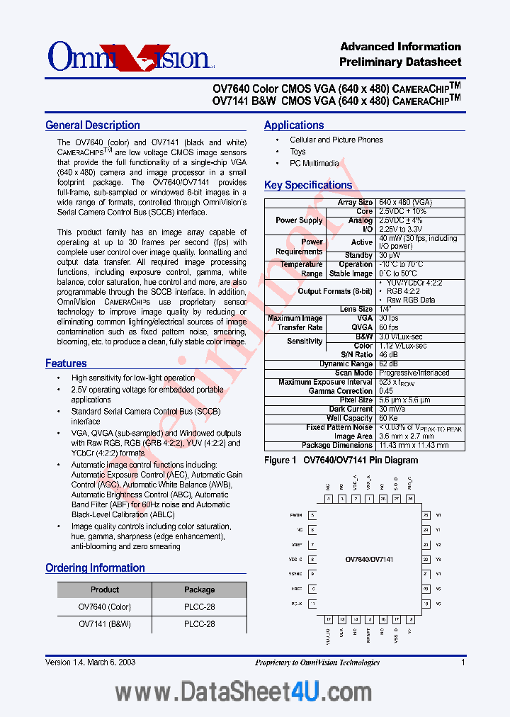 OV7141_163769.PDF Datasheet