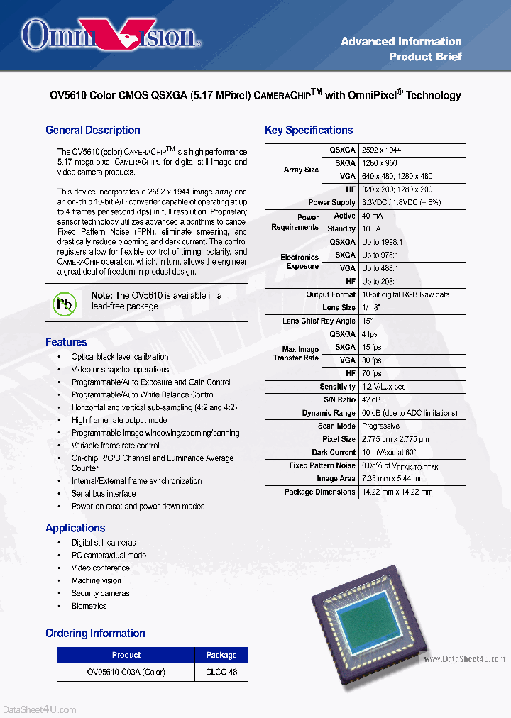 OV5610_163763.PDF Datasheet
