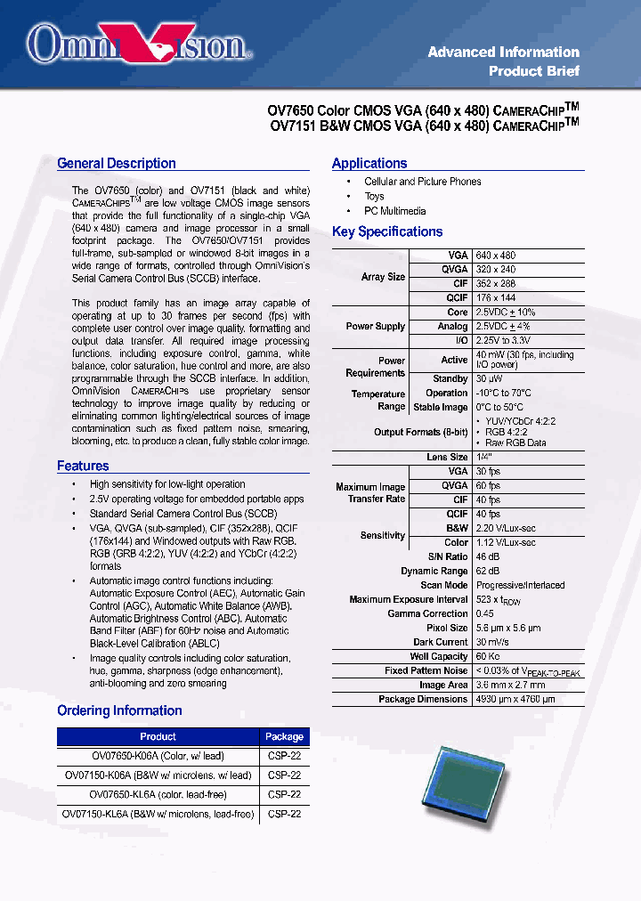 OV7151_163770.PDF Datasheet