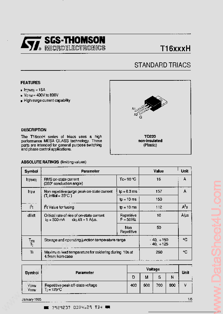 T1612MH_164216.PDF Datasheet