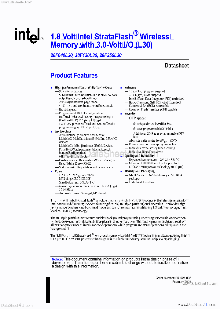 GE28F640L30_164747.PDF Datasheet