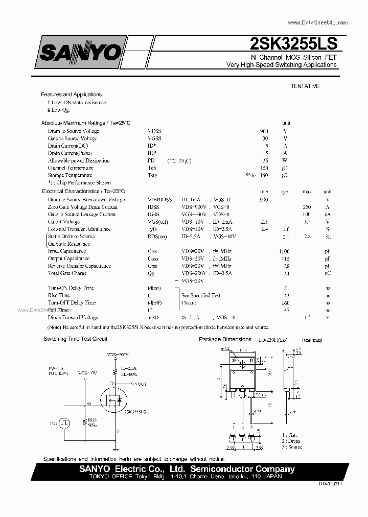 2SK3255LS_165197.PDF Datasheet